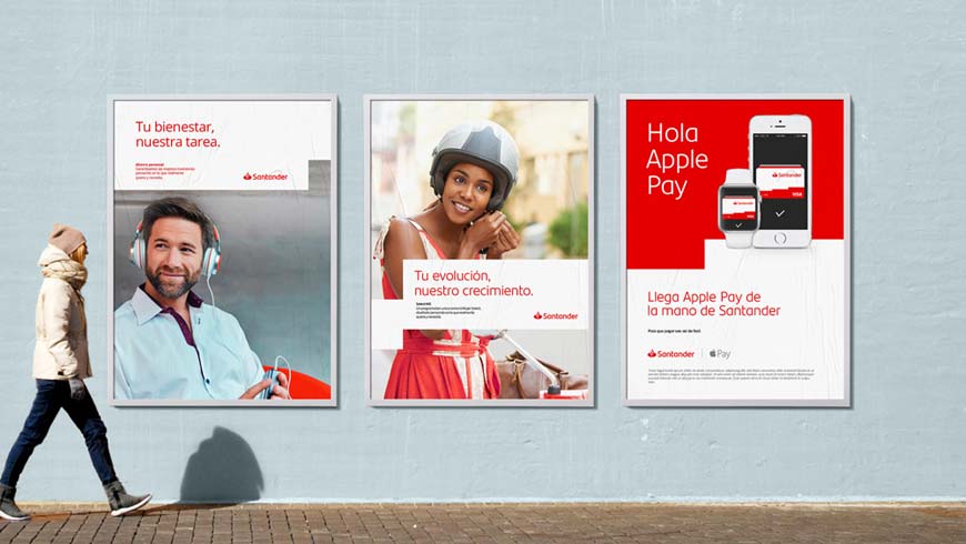 西班牙Santander銀行LOGO設(shè)計，改善用戶體驗是王道-5
