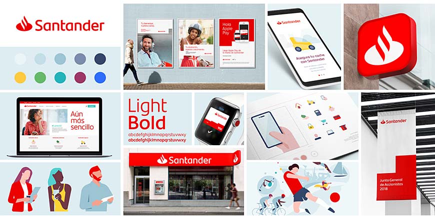 西班牙Santander銀行LOGO設(shè)計，改善用戶體驗是王道-6